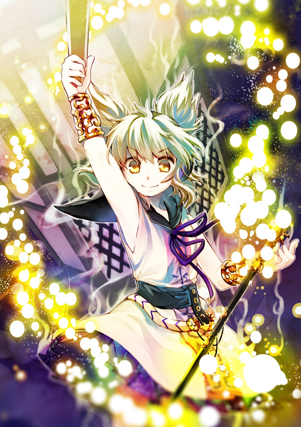 dress, headphones, socha, touhou, toyosatomimi_no_miko