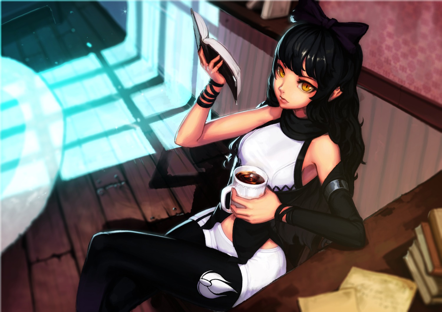 blake_belladonna, botro, pantyhose, rwby