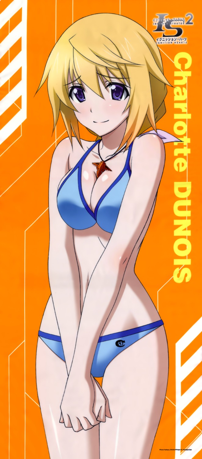 bikini, charlotte_dunois, cleavage, infinite_stratos, infinite_stratos_2, swimsuits