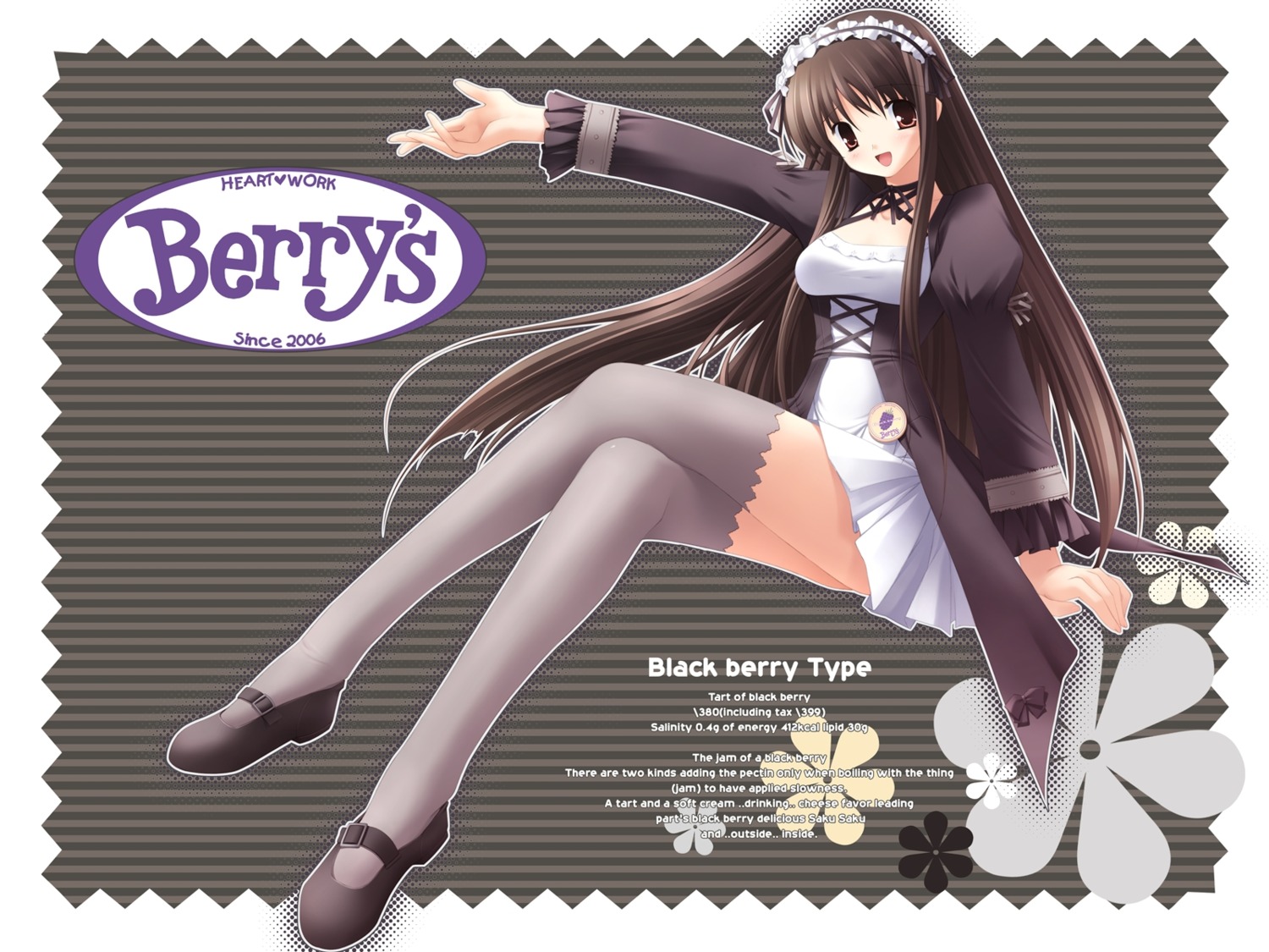 berry's, gennosuke, gothic_lolita, lolita_fashion, thighhighs, waitress, wallpaper