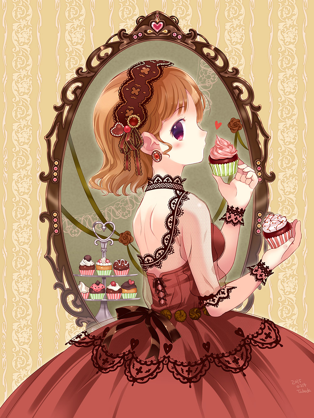 dress, fishnets, takeda_mika