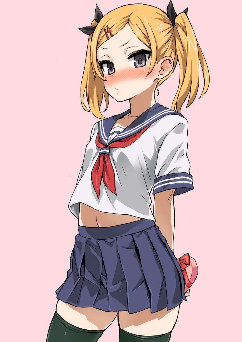 asanagi, seifuku, shirobako, thighhighs, valentine, yano_erika