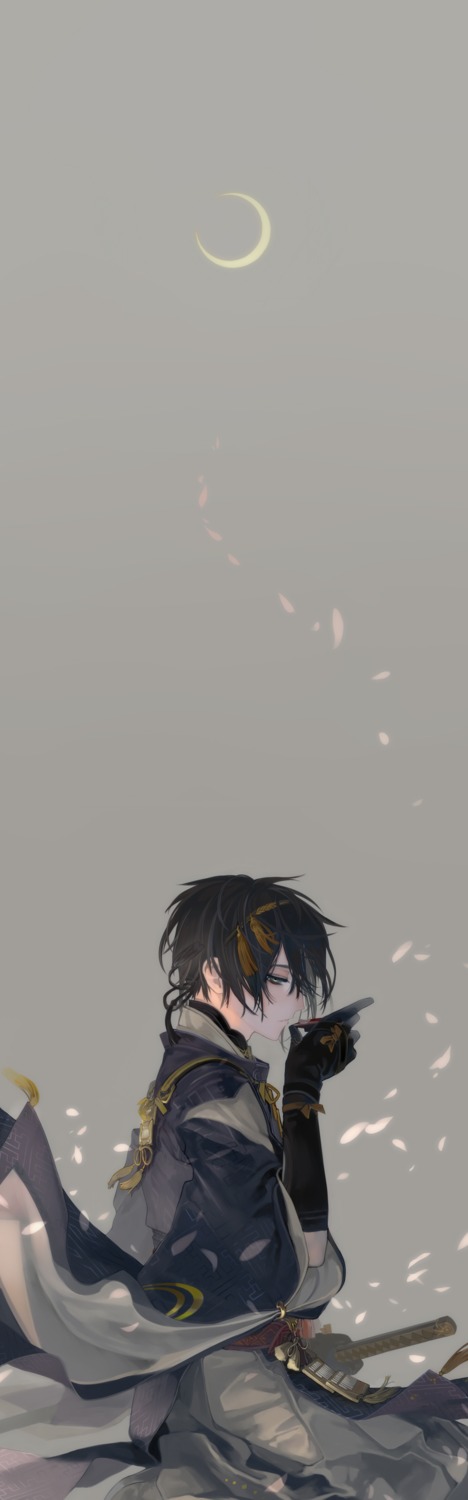 hachishikokusuke, male, mikazuki_munechika, sword, touken_ranbu