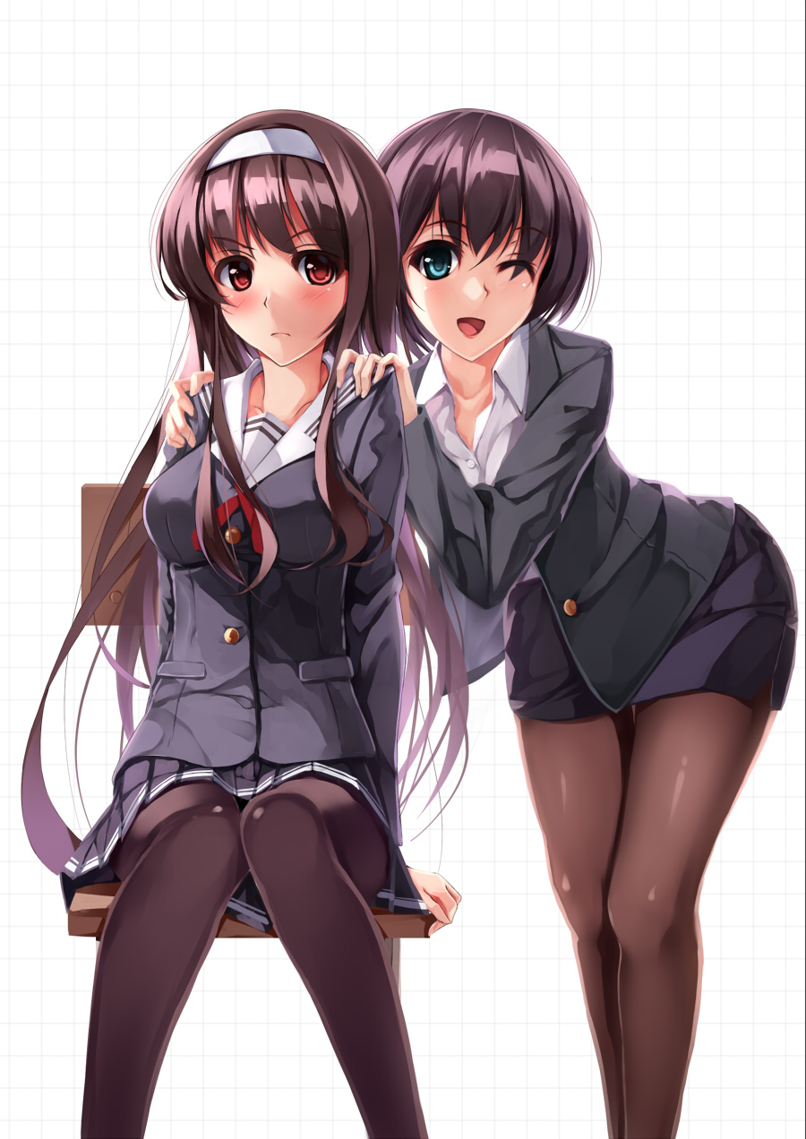 kasumigaoka_utaha, pantyhose, saenai_heroine_no_sodatekata, seifuku, yumemi_(kiowa)