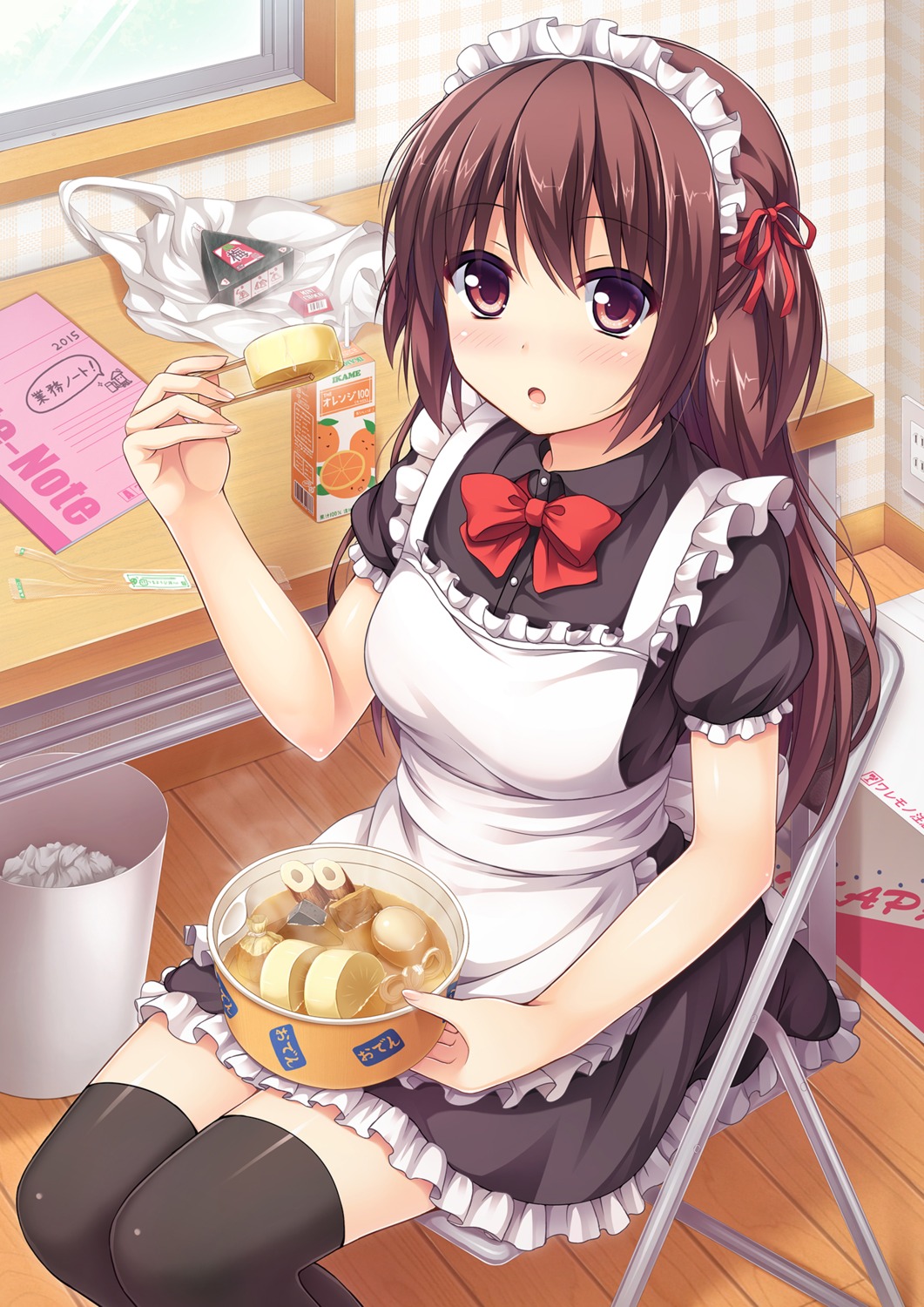 maid, moe2015, nakamura_sumikage, thighhighs
