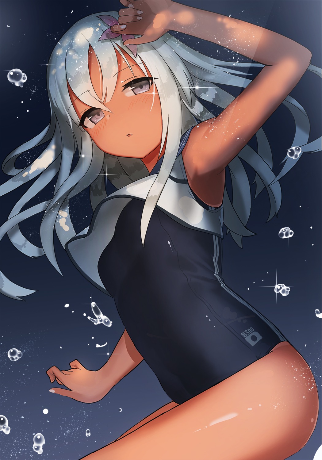 ccaw, kantai_collection, ro-500, school_swimsuit, swimsuits, tan_lines