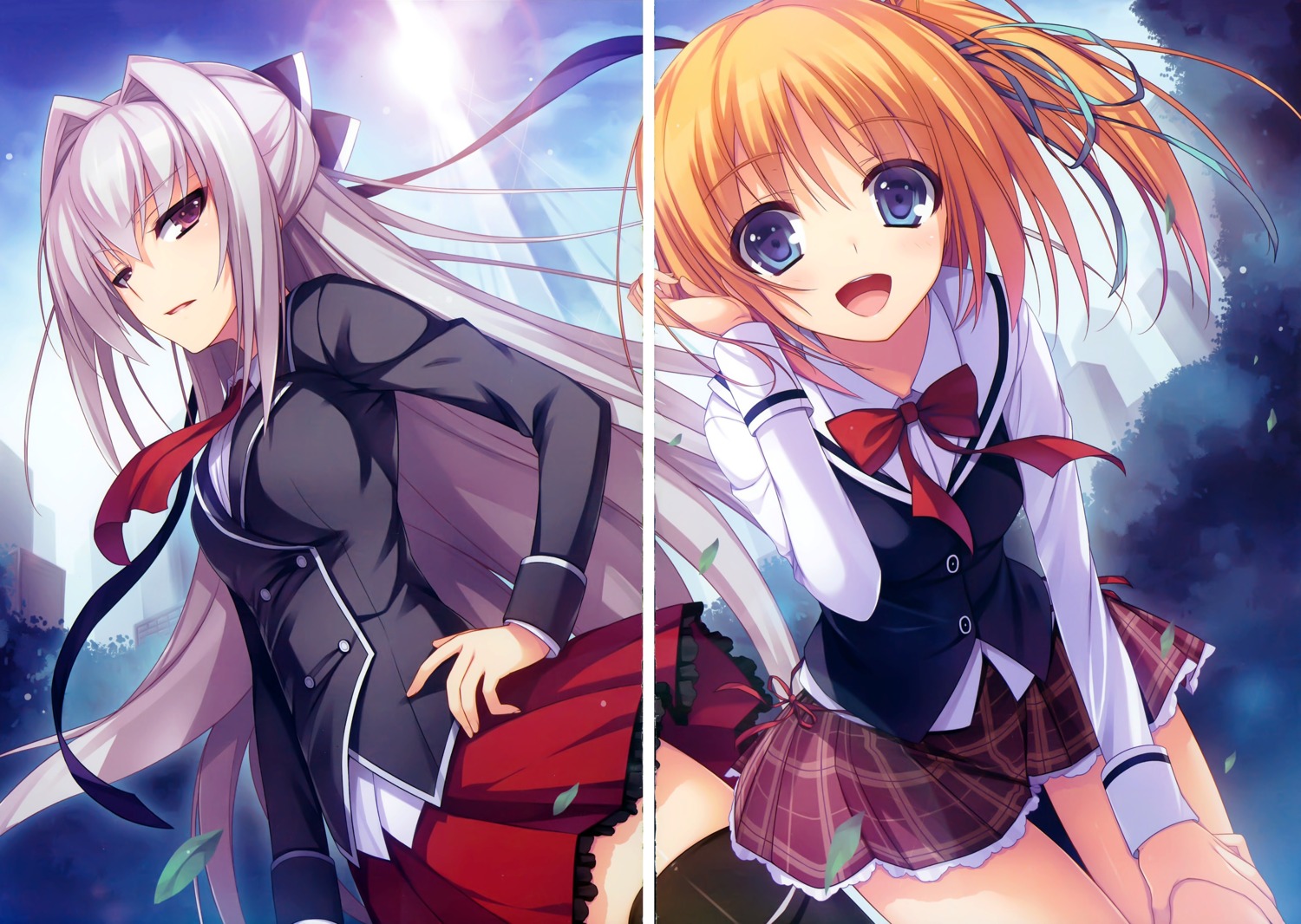 daizenji_suzuka, fixme, gap, kizuna_(reminiscence), reminiscence, seifuku, thighhighs, tigre