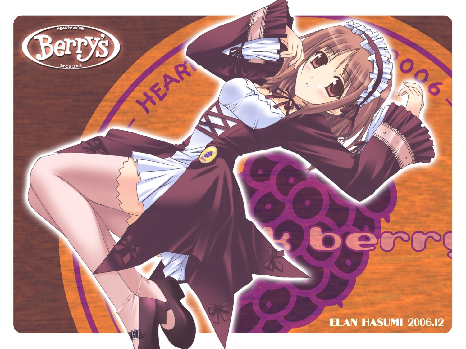 berry's, gothic_lolita, hasumi_elan, itsumu_aruha, lolita_fashion, thighhighs, waitress, wallpaper