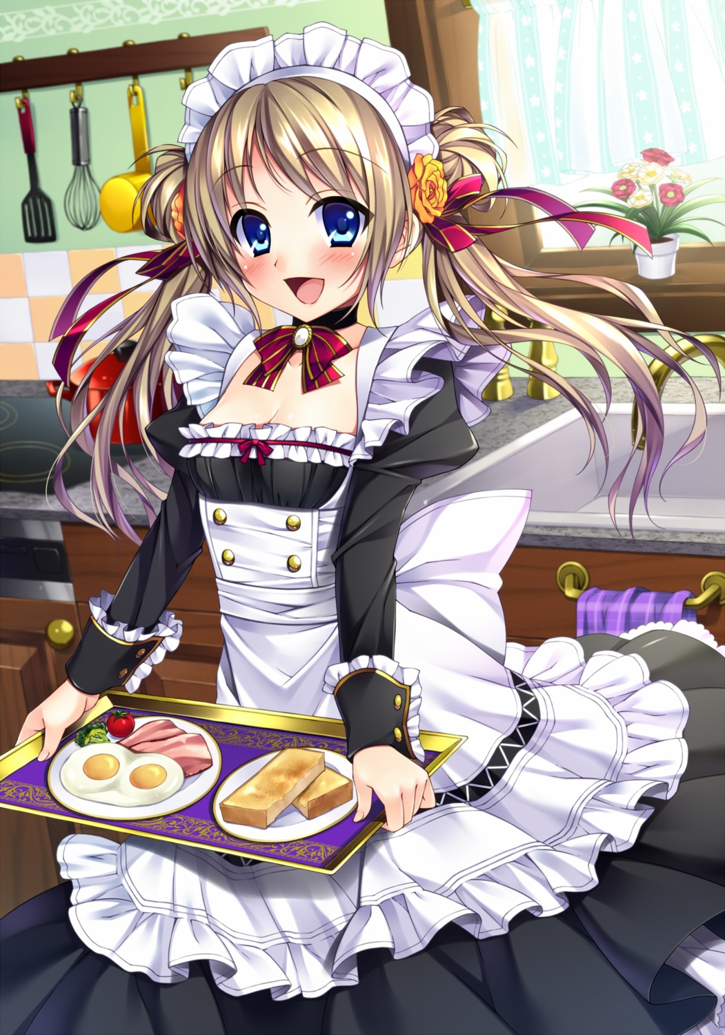 bucchake, cleavage, maid, moe2015