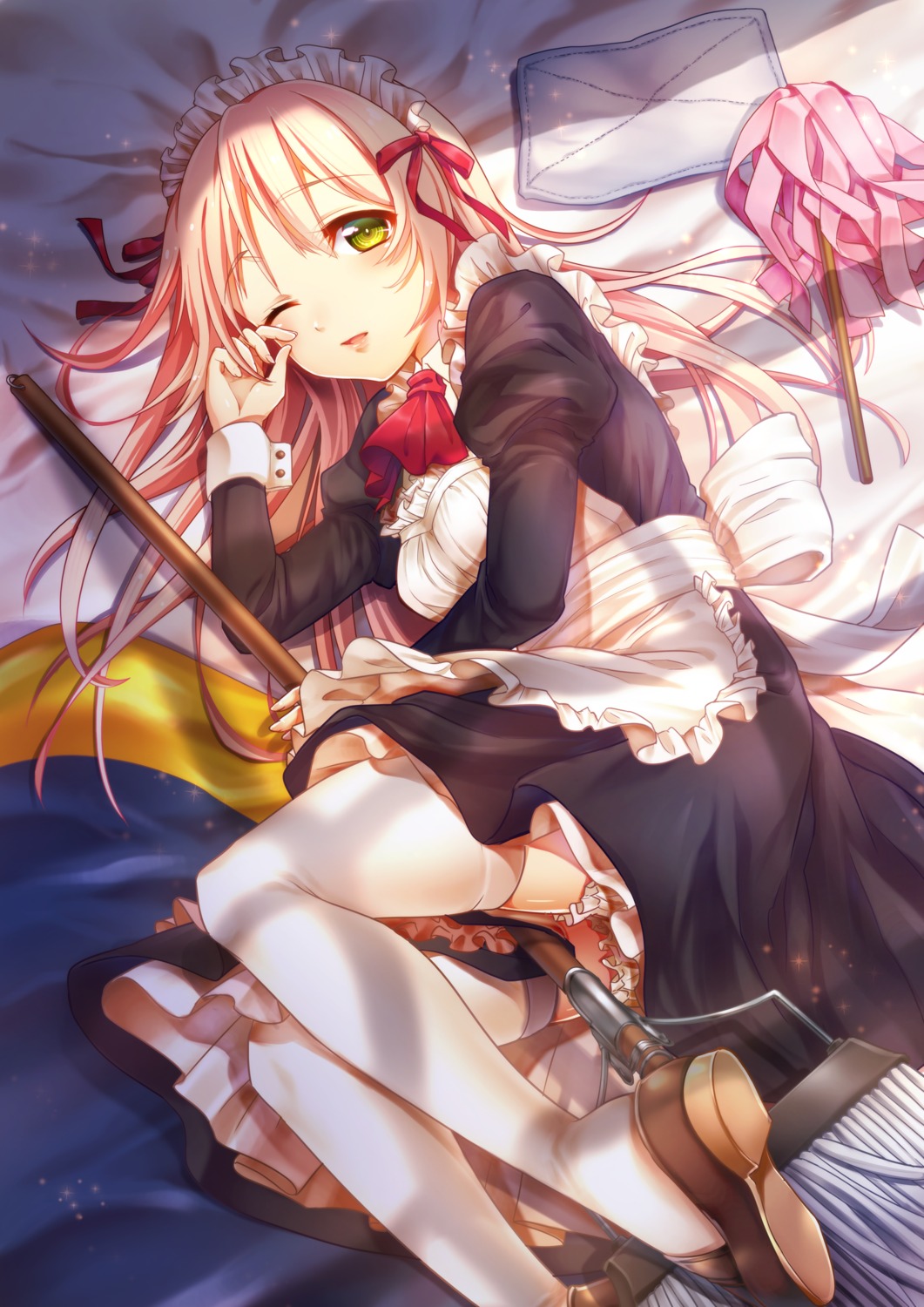 bloomers, hinoko, maid, moe2015, thighhighs