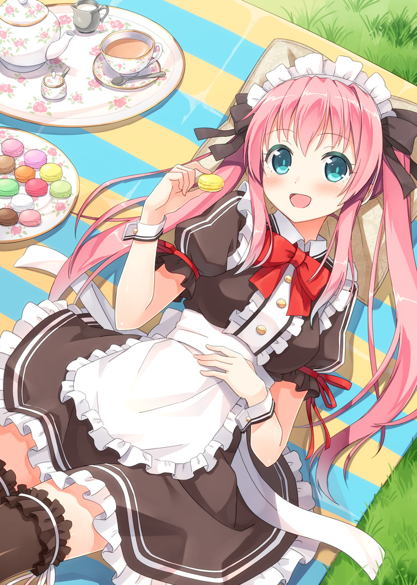 hyuuga_azuri, maid, moe2015, thighhighs
