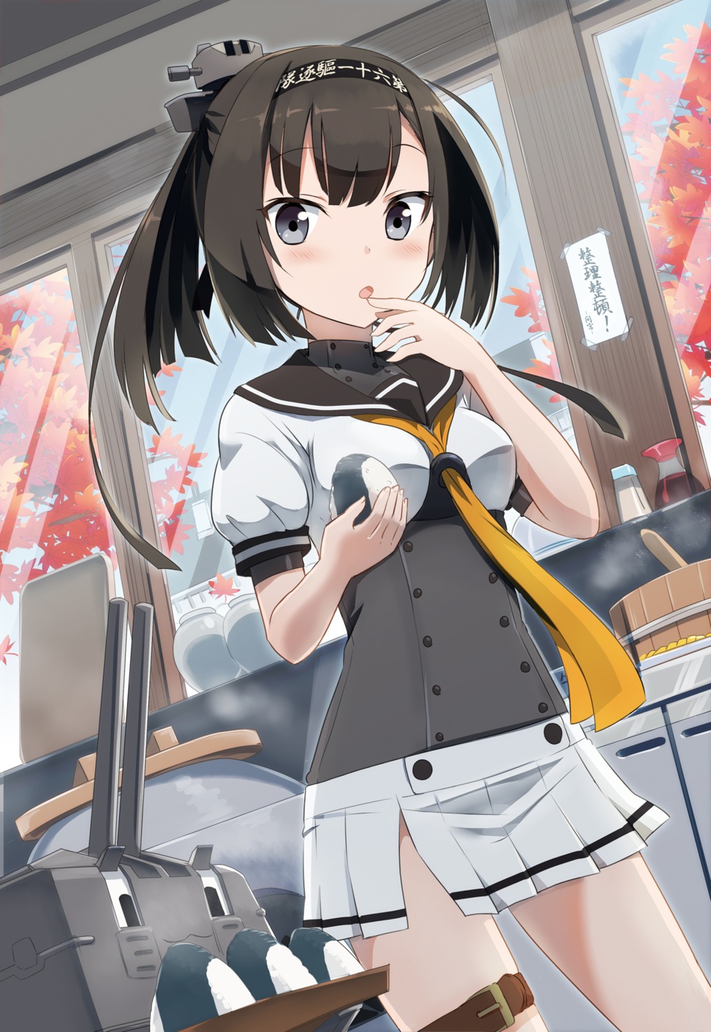 akizuki_(kancolle), ayuya_naka_no_hito, gochou_(comedia80), kantai_collection, seifuku