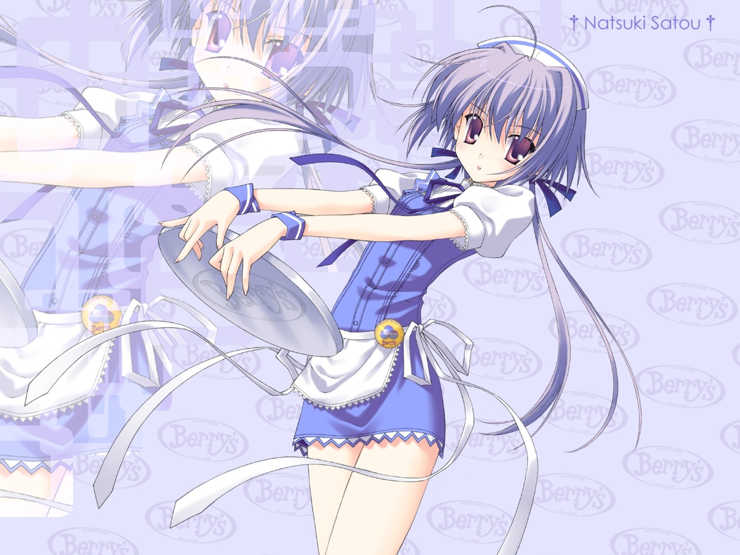 berry's, nanao_naru, satou_natsuki, waitress, wallpaper