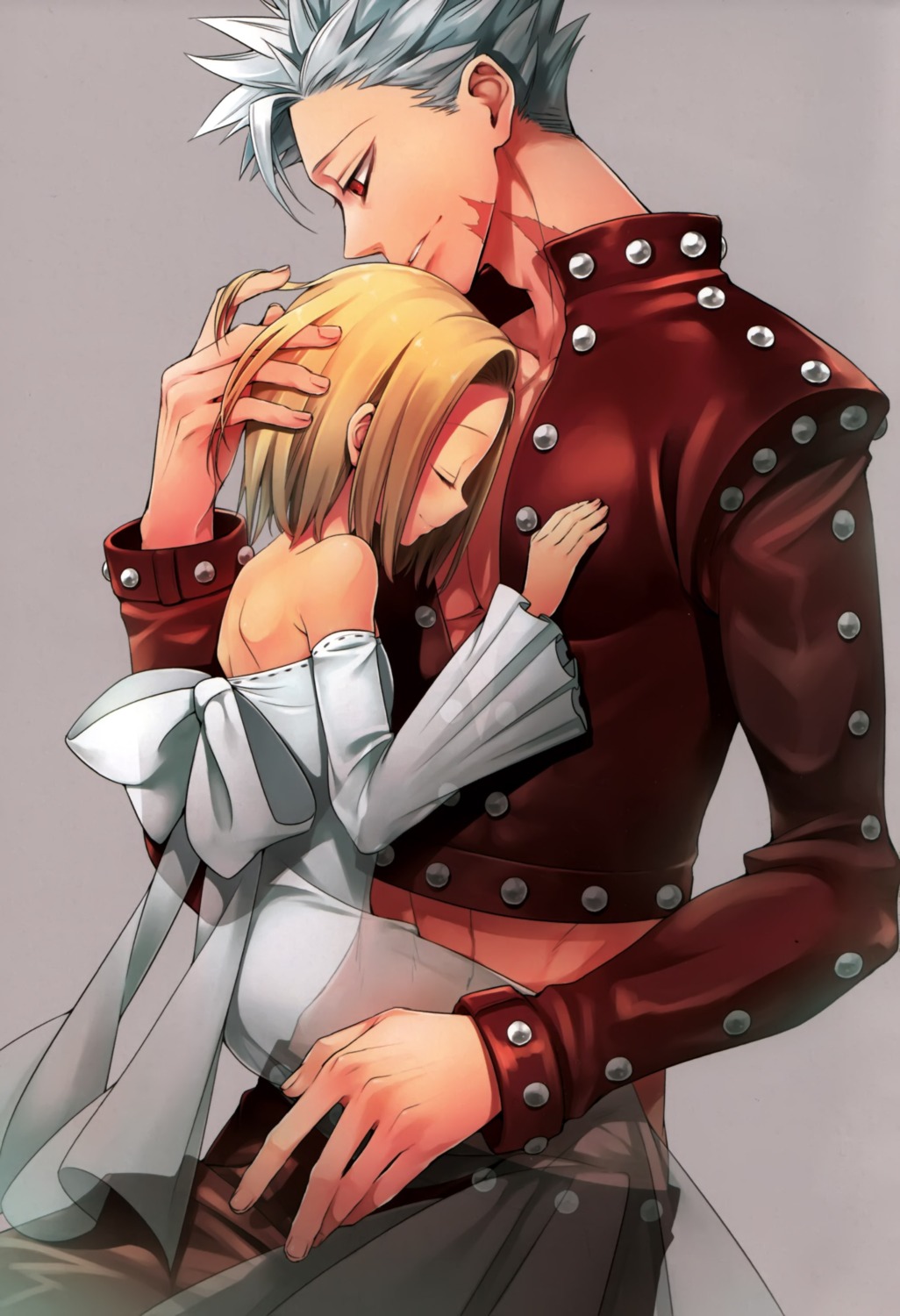 ban_(nanatsu_no_taizai), dress, elaine_(nanatsu_no_taizai), nanatsu_no_taizai, taishou_tanaka