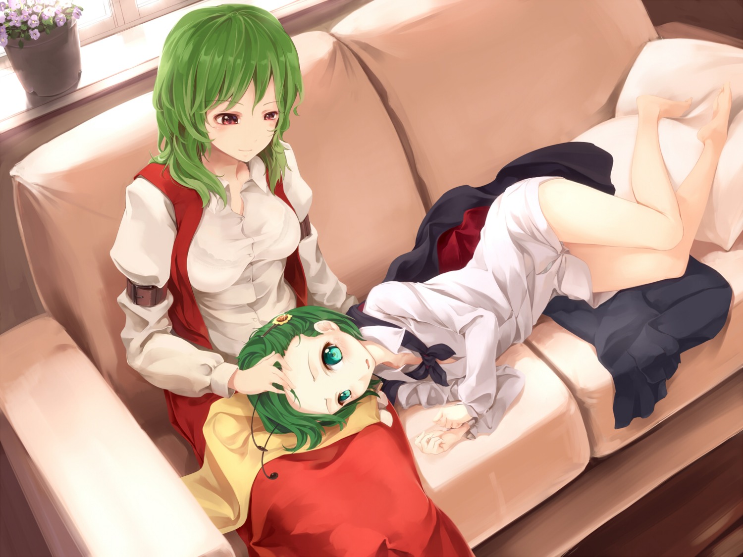 asu_tora, kazami_yuuka, pantsu, shimapan, touhou, wriggle_nightbug