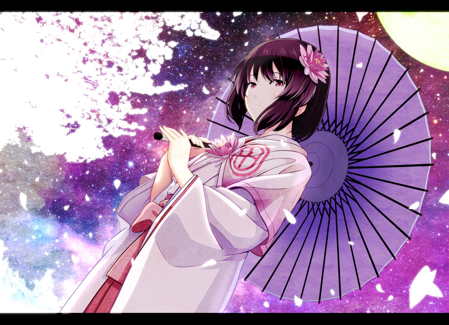 kimono, shiro_project, tsukumo, umbrella