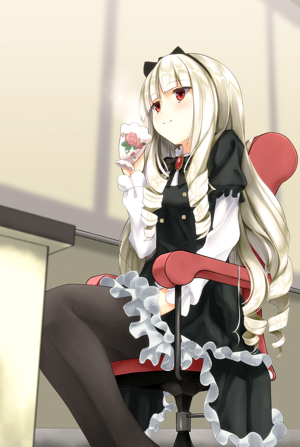 dress, gothic_lolita, lolita_fashion, ogasawara_rinko, pantyhose, rupe_paperu, shirobako