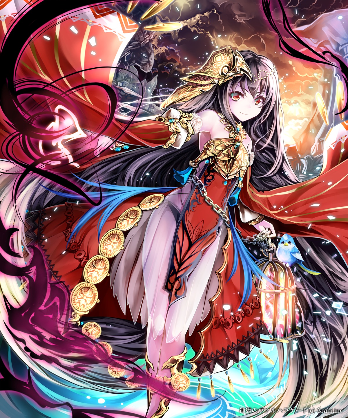 armor, dress, pantsu, see_through, shinigami_no_kyou, sho_(runatic_moon), string_panties