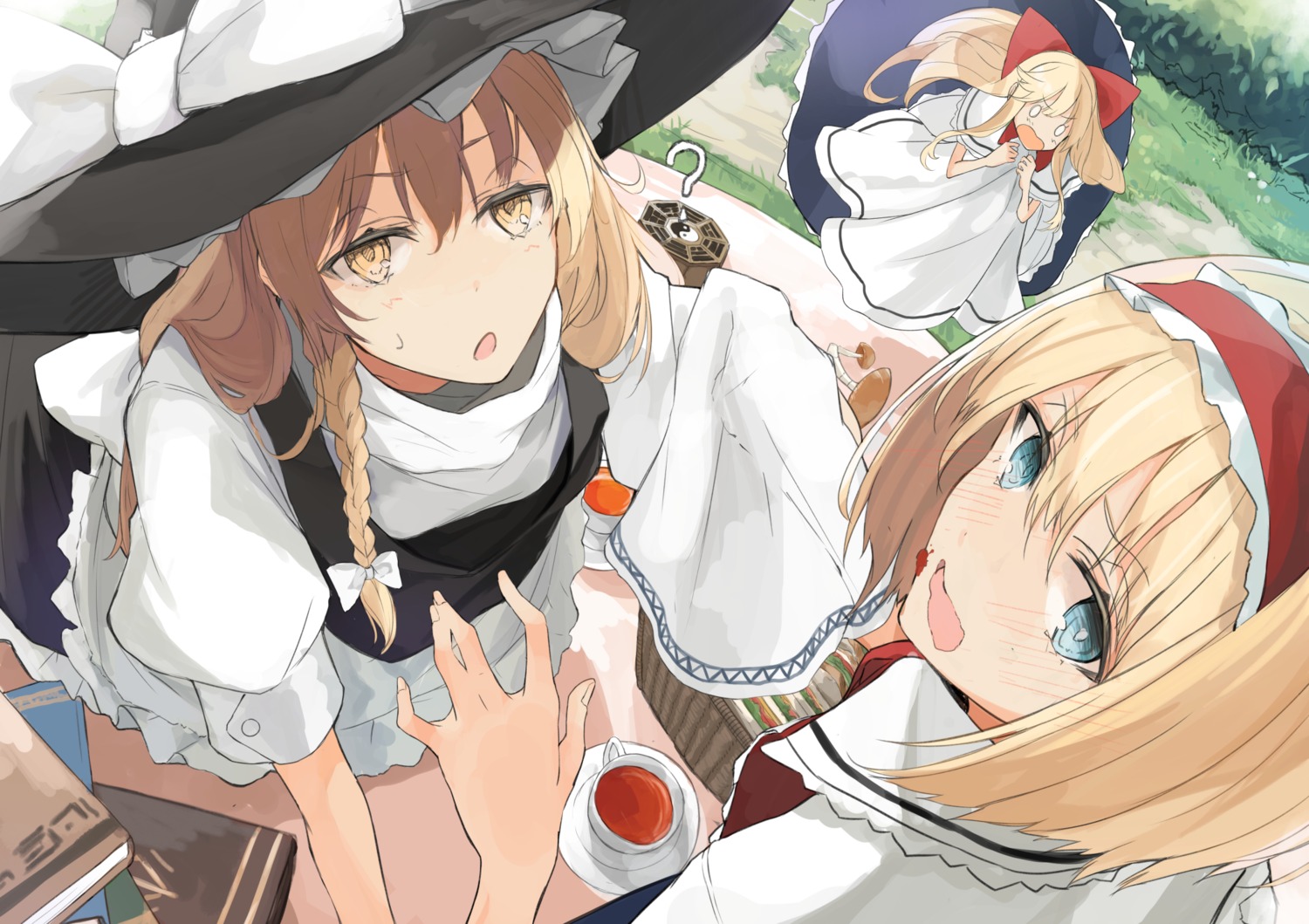 alice_margatroid, kirisame_marisa, miruto_netsuki, shanghai_doll, touhou, witch