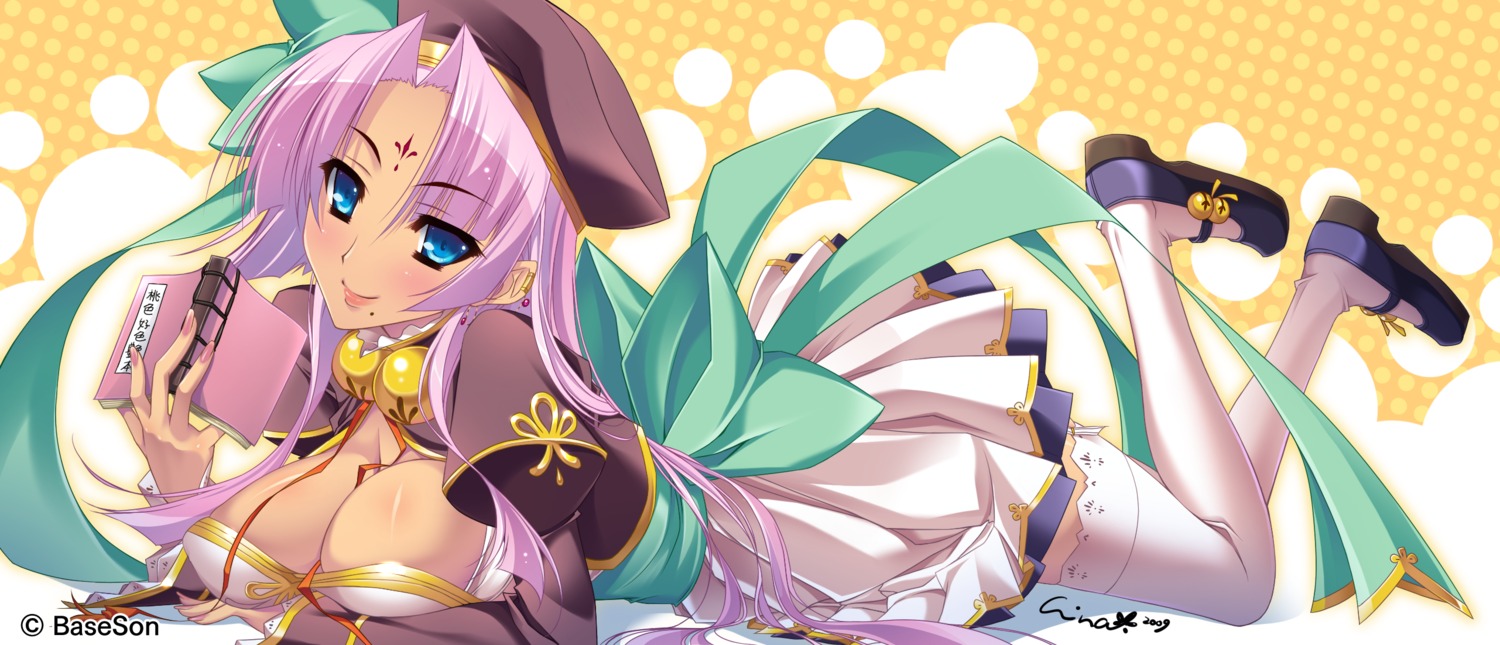 baseson, cleavage, cosplay, katagiri_hinata, koihime_musou, shokatsuryou, sonsaku, tattoo