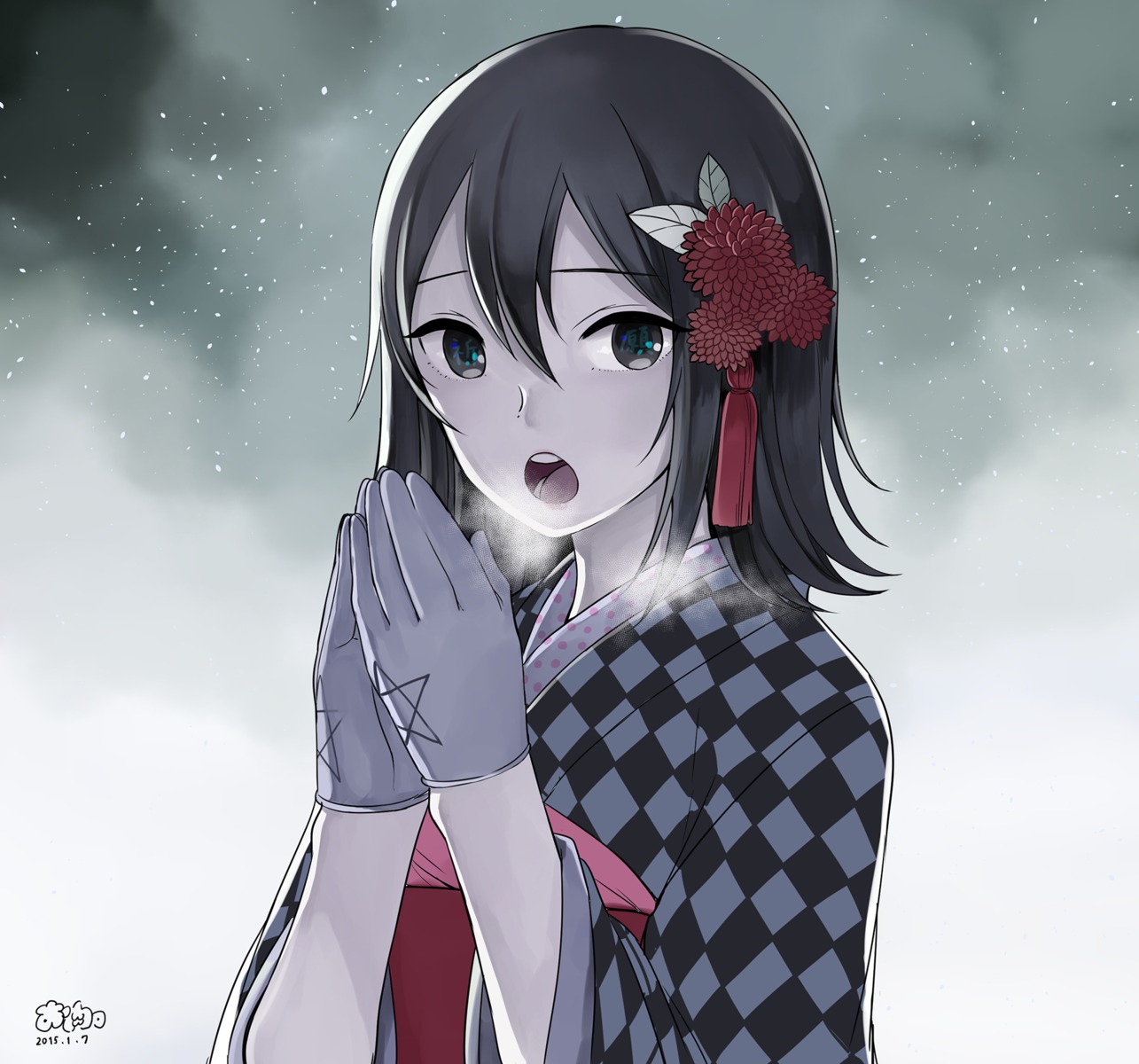 akitsu_maru_(kancolle), japanese_clothes, kantai_collection, kimono, oniku