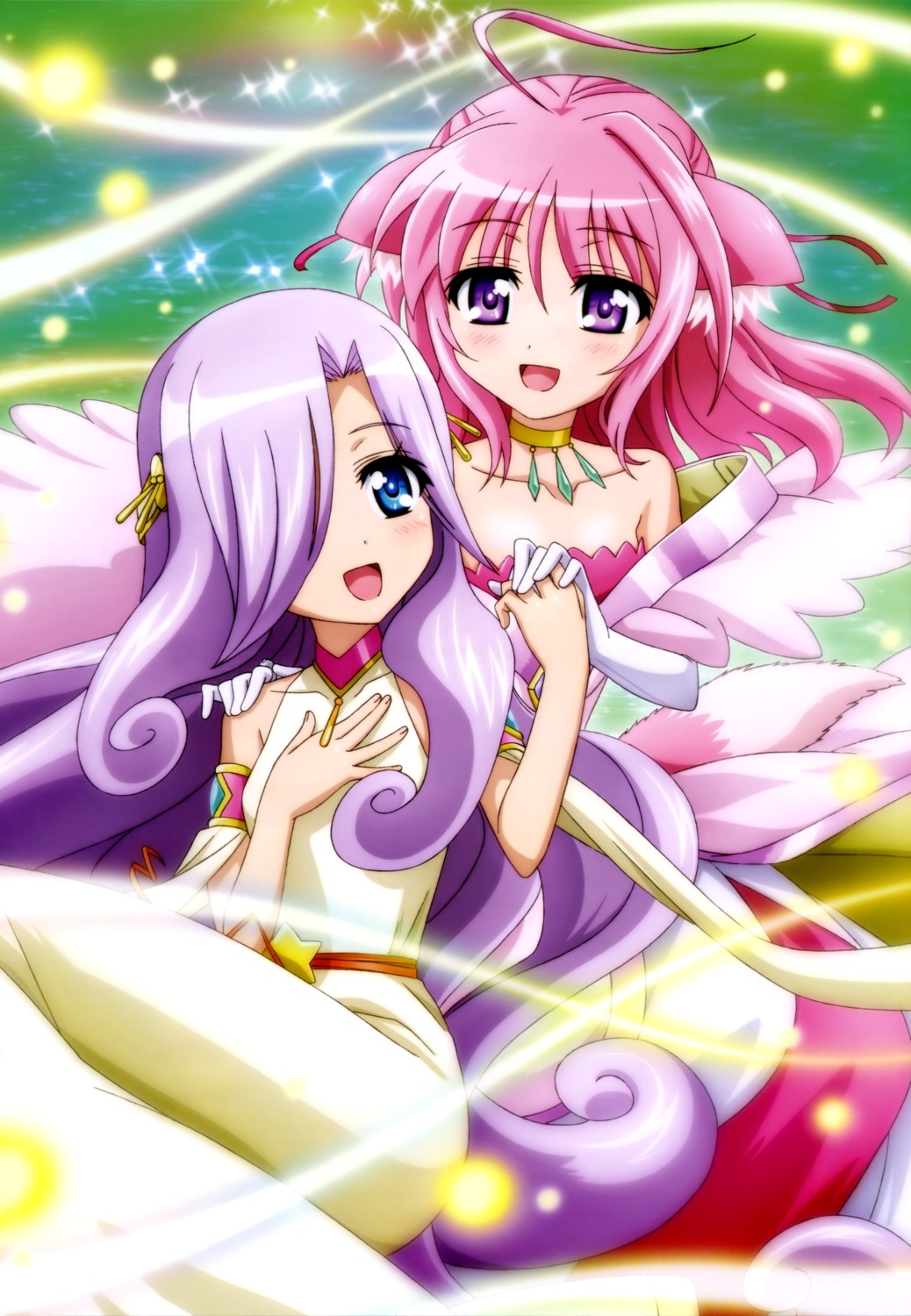 animal_ears, aria_(dog_days), dog_days, dress, millhiore_f_biscotti, tail, wings