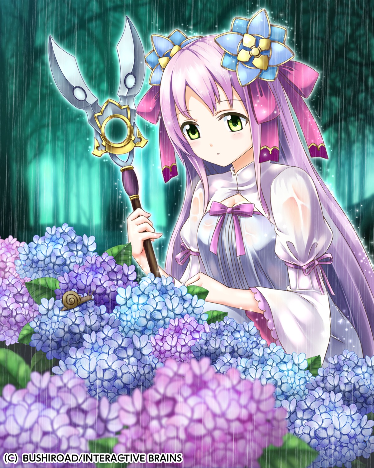 dress, lakuhito, see_through, weapon, wet, wet_clothes