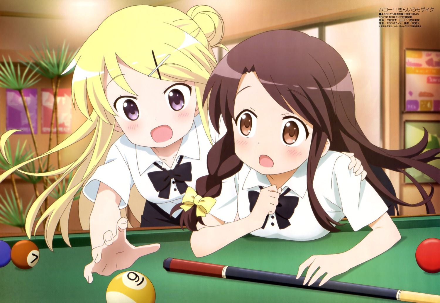 kin-iro_mosaic, kujou_karen, matsubara_honoka, mimata_hiroshi, waitress
