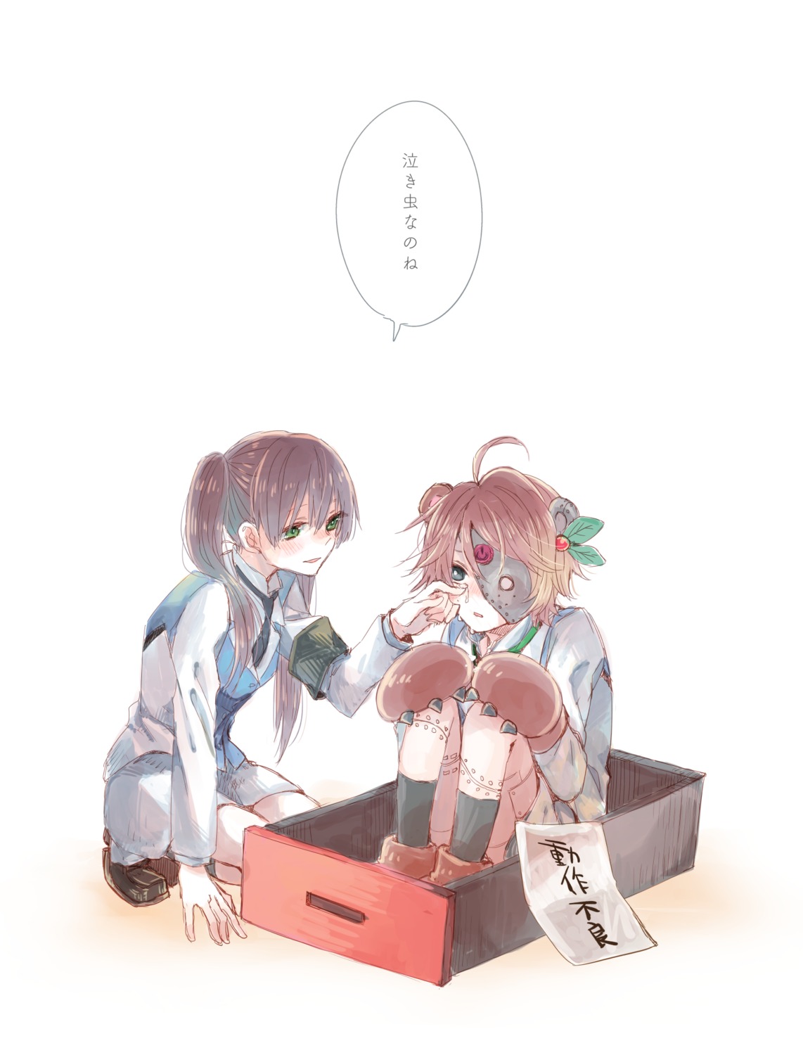 animal_ears, mecha_musume, seifuku, tadano_kagekichi, yuri_kuma_arashi