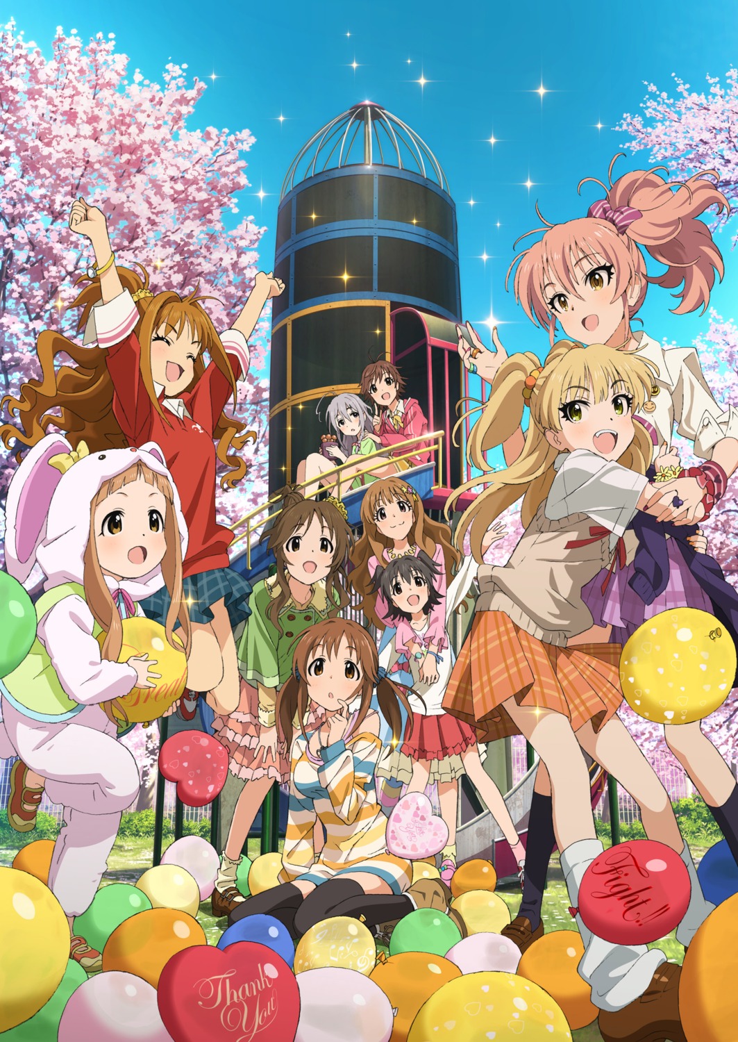 akagi_miria, dress, hino_akane_(idolm@ster), honda_mio, hoshi_shouko, ichihara_nina, jougasaki_mika, jougasaki_rika