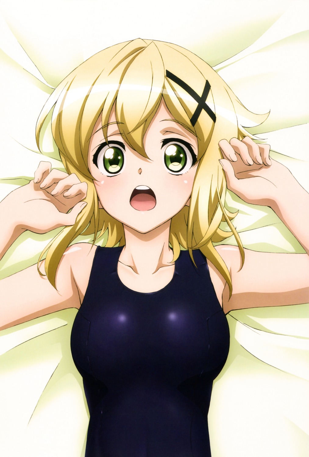 akatsuki_kirika, dakimakura, ookubo_yoshiyuki, school_swimsuit, senki_zesshou_symphogear, swimsuits