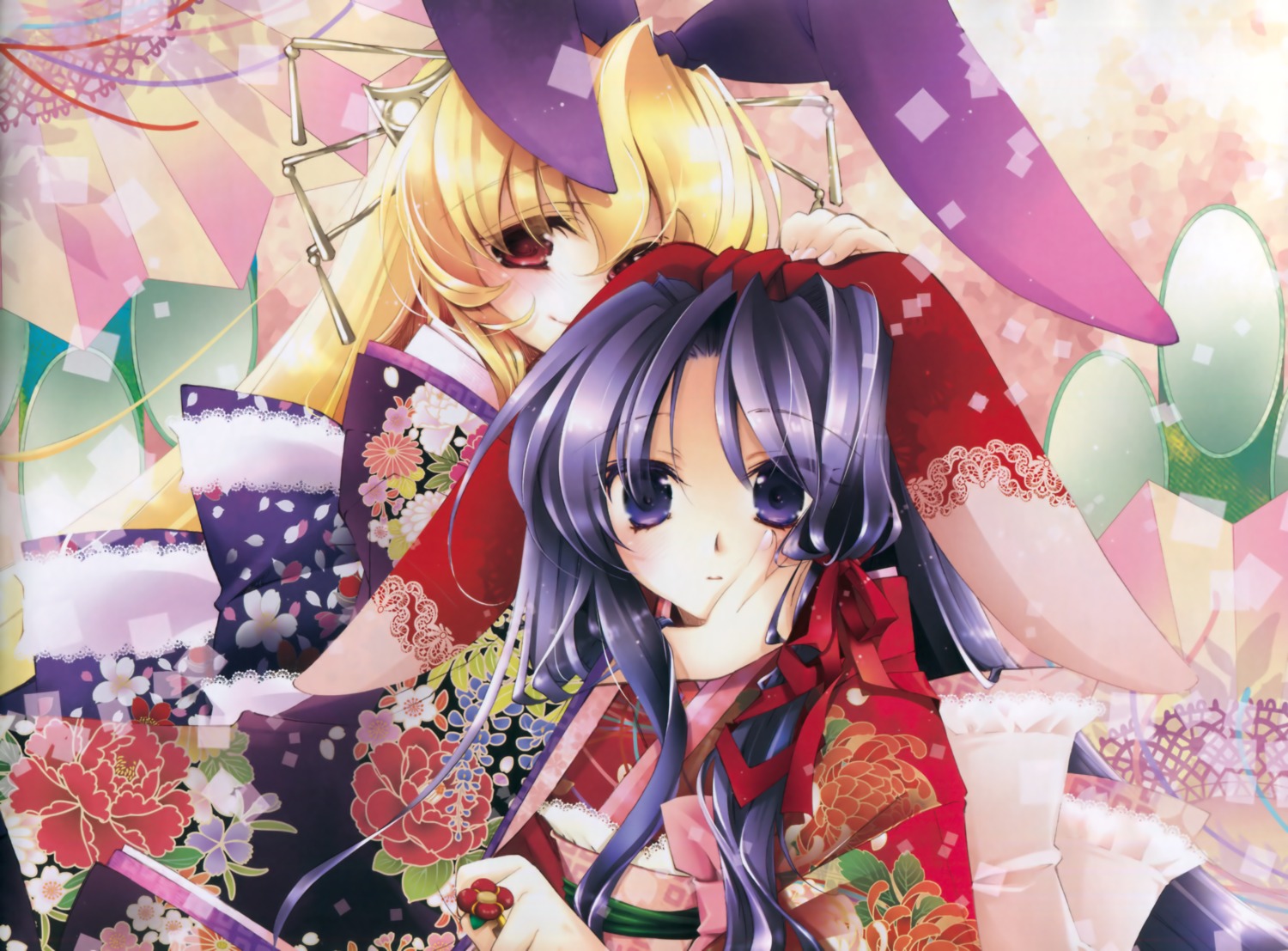 august, fixed, fortune_arterial, kimono, kuze_kiriha, sendou_kaya, tagme