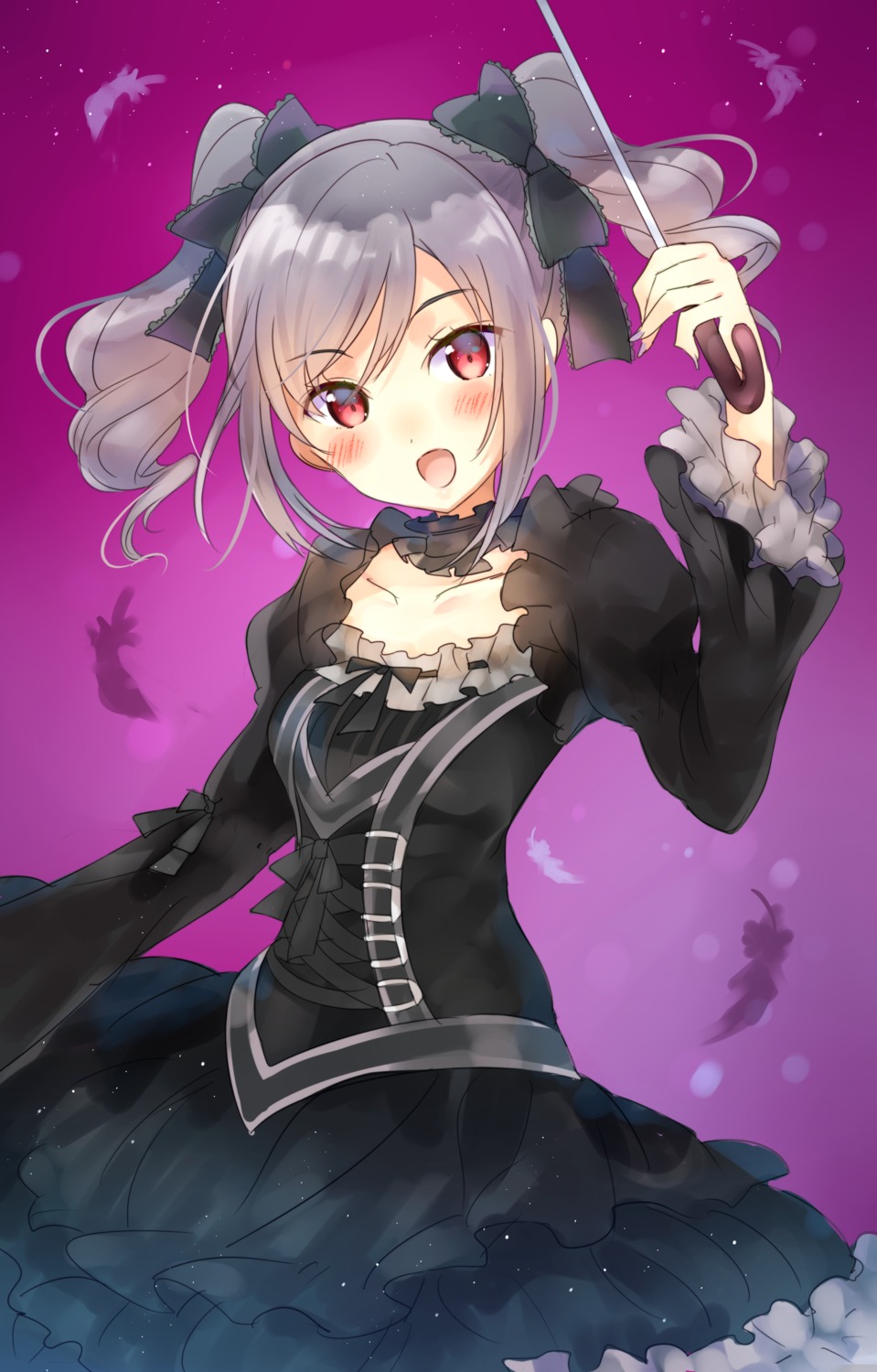 dress, gothic_lolita, kakizato_shinano, kanzaki_ranko, lolita_fashion, the_idolm@ster, the_idolm@ster_cinderella_girls, umbrella
