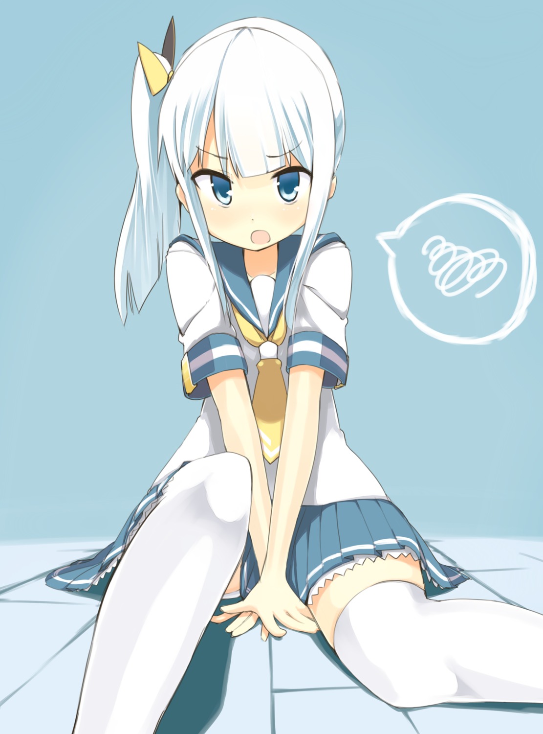 seifuku, tekka-maki, thighhighs