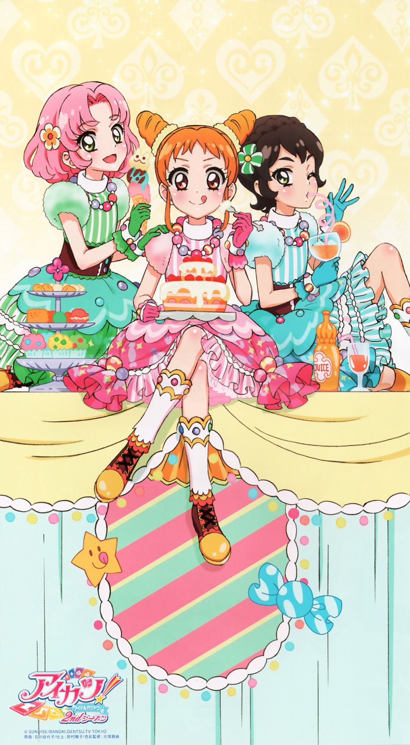 aikatsu!, arisugawa_otome, dress, ishikawa_kayoko, kamiya_shion, kitaouji_sakura
