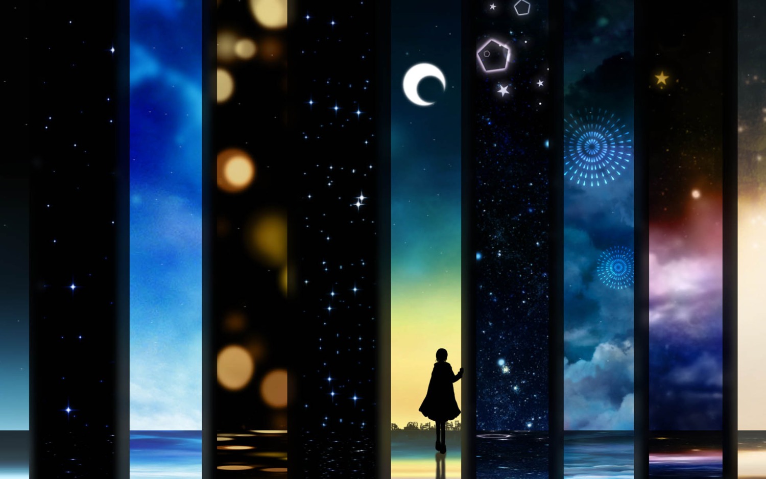 harada_miyuki, landscape, silhouette