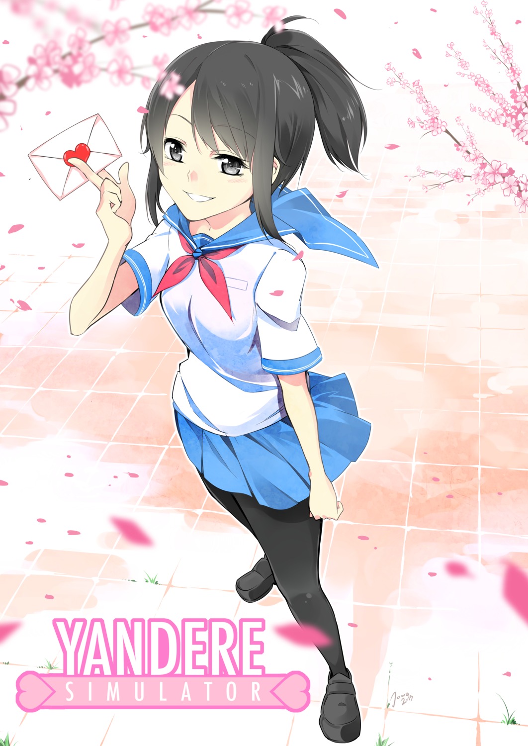 ayano_aishi, joakim_waller, pantyhose, seifuku, yandere_simulator