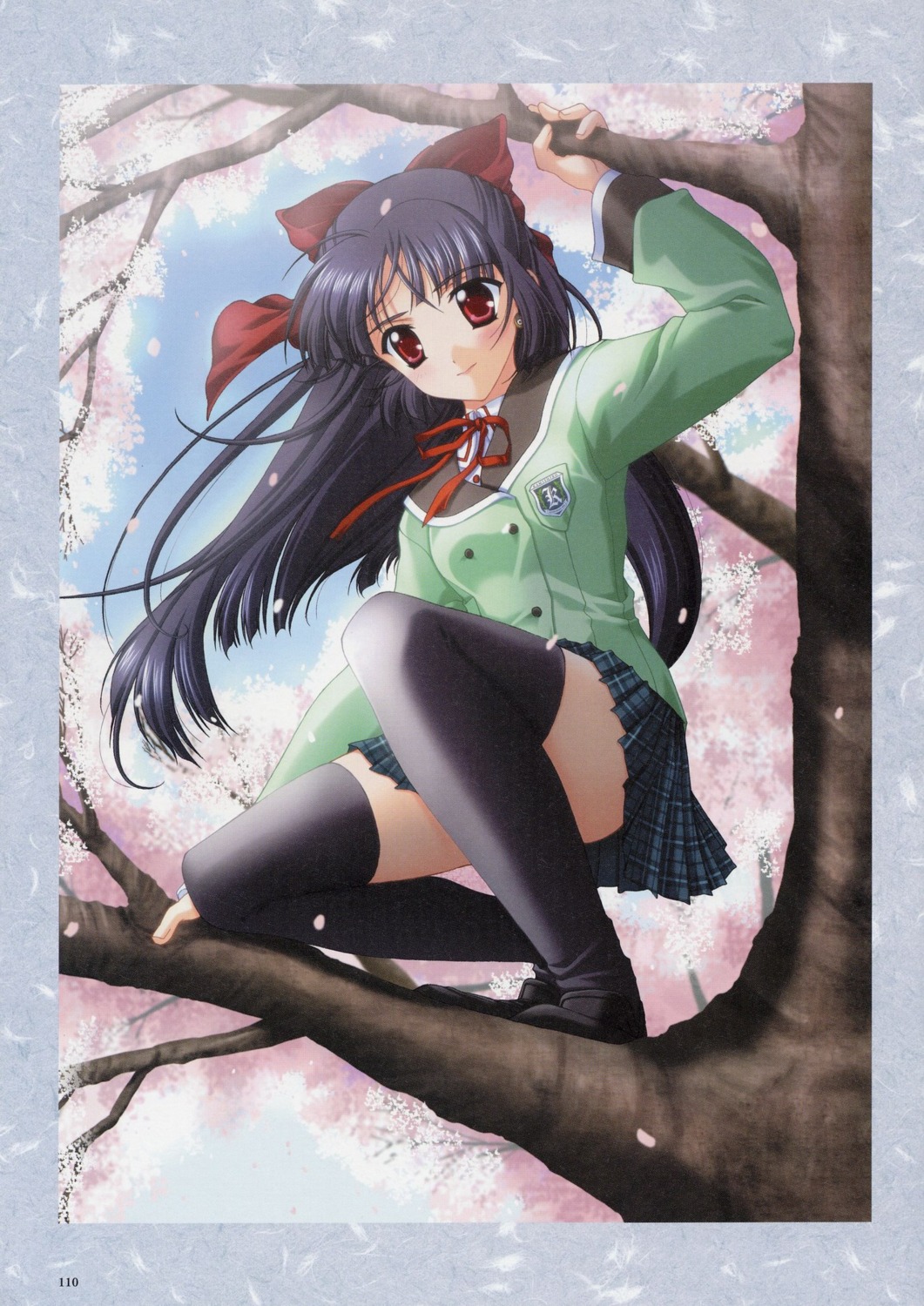izumo_asuka, sakura_~setsugekka~, seifuku, thighhighs
