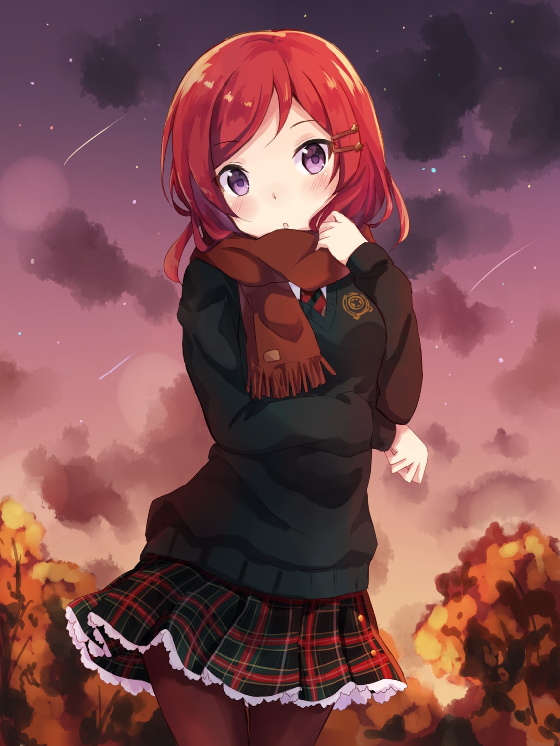 love_live!, love_live!_(series), nishikino_maki, nonono, pantyhose, seifuku