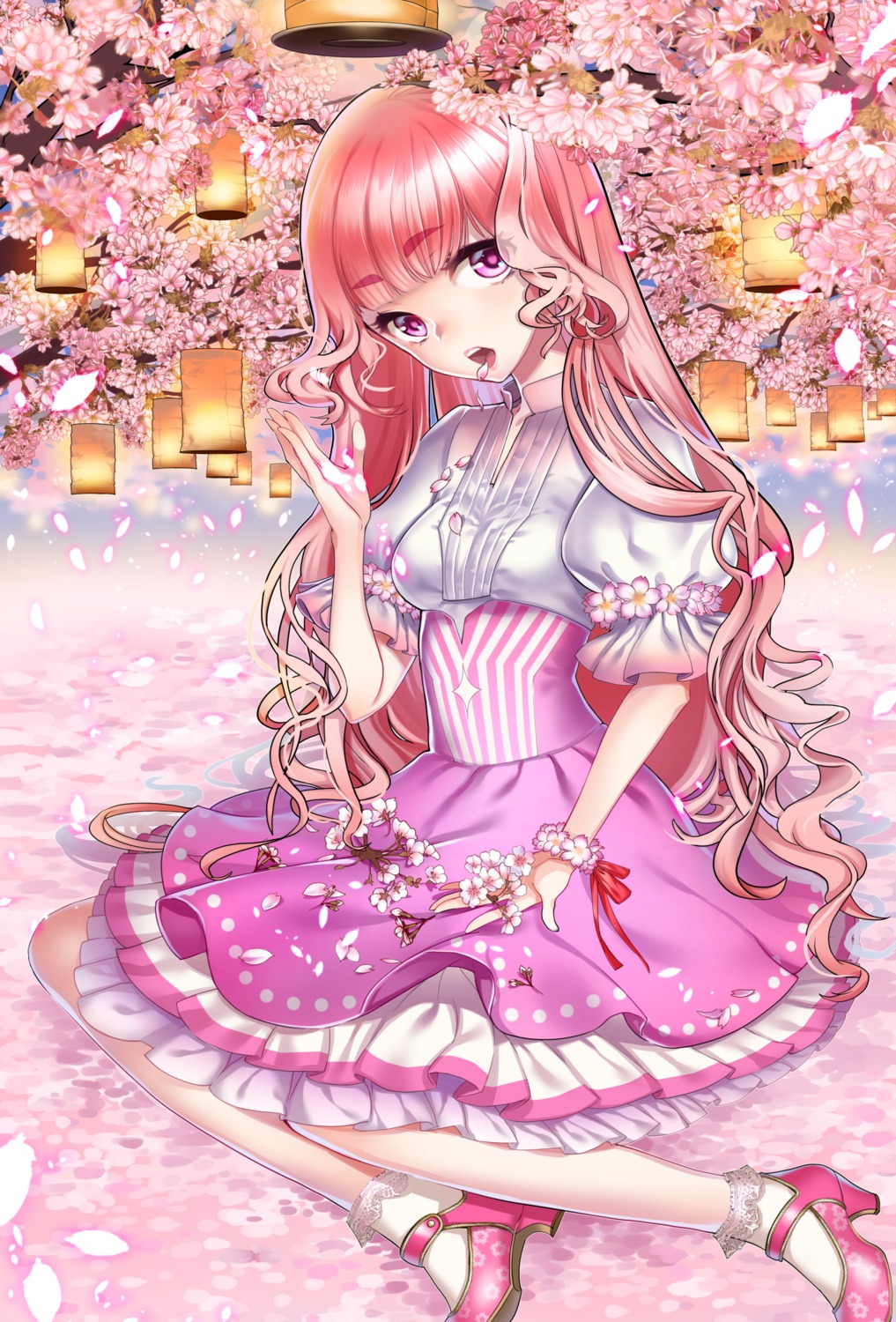 dress, heels, yamanashi_kawanashi