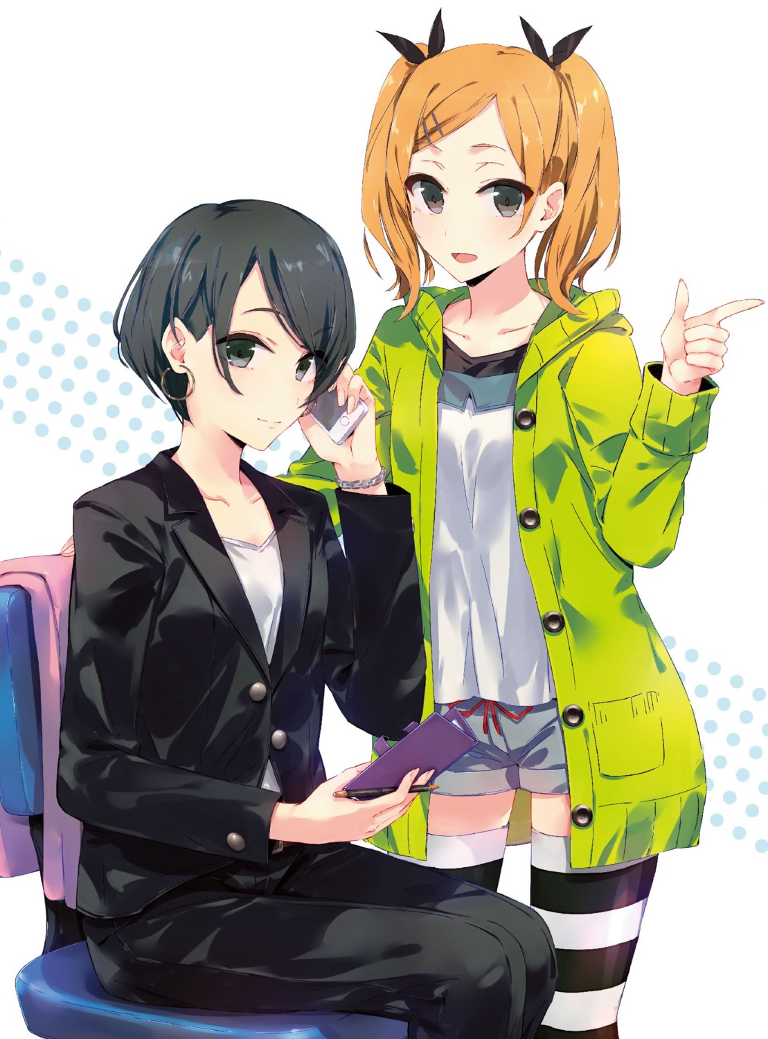 disc_cover, okitsu_yuka, ponkan_8, shirobako, thighhighs, yano_erika