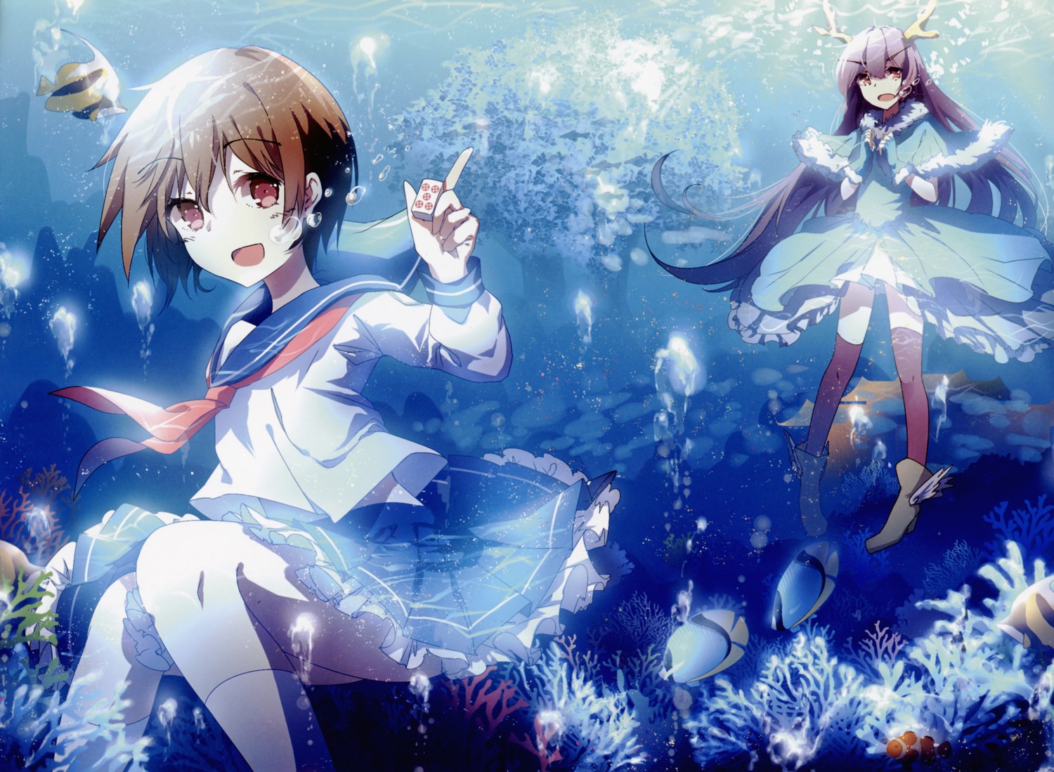 3000kojun, dress, heels, horns, matsumi_kuro, miyanaga_saki, saki, saki_achiga-hen