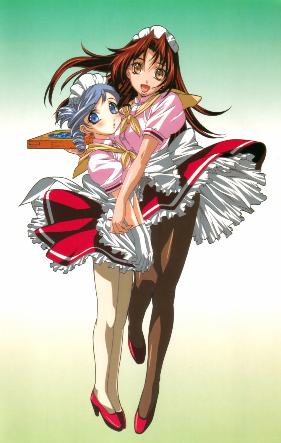 eclair, kiddy_grade, lumiere, pantyhose, waitress