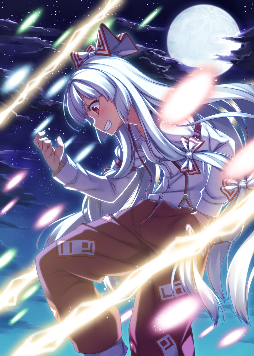 fujiwara_no_mokou, racer_(magnet), touhou