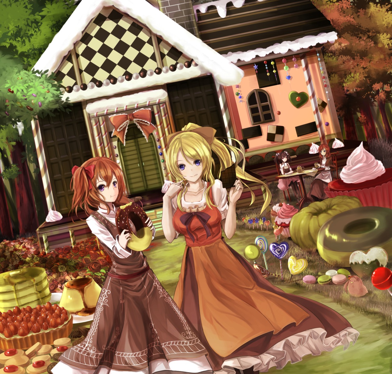 ayase_eli, dress, kousaka_honoka, love_live!, love_live!_(series), nishikino_maki, orien, yazawa_nico