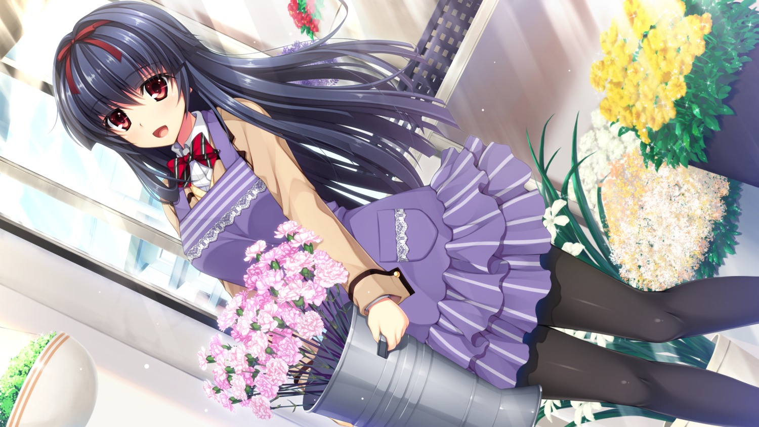 asami_asami, game_cg, hibiki_works, himekawa_honami, pantyhose, pretty_x_cation_2, seifuku