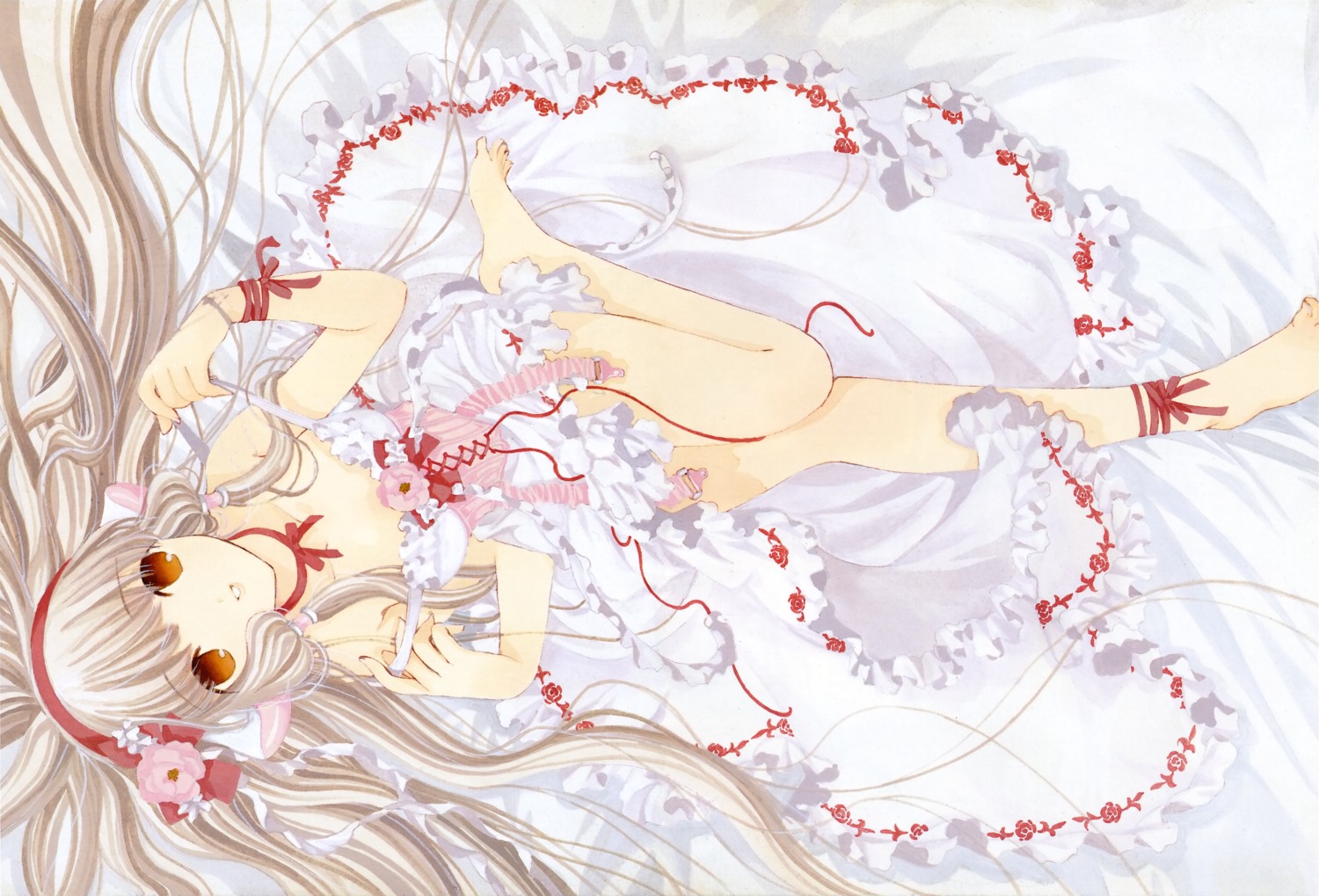 chii, chobits, clamp, dress, feet, fixed, lolita_fashion