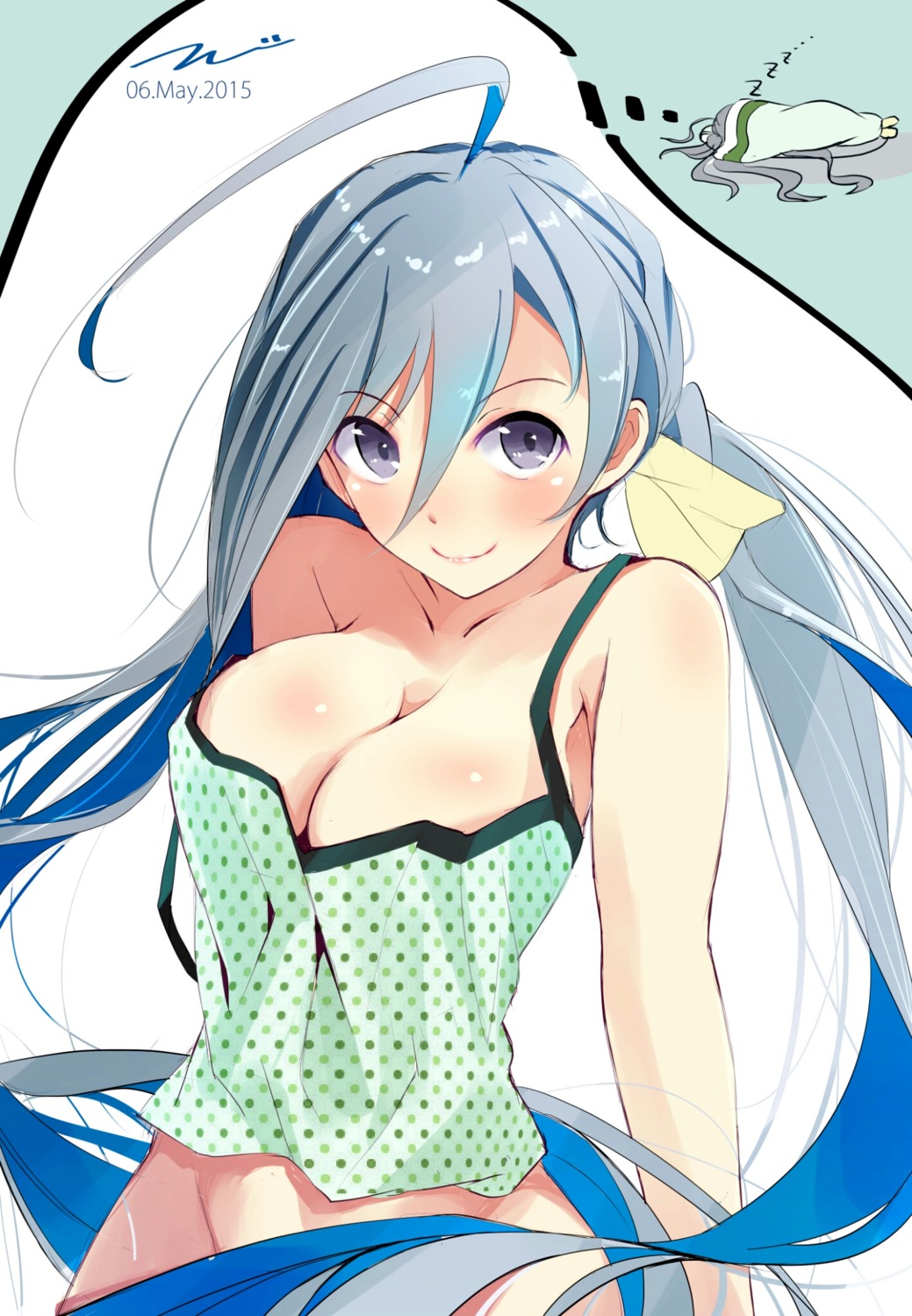 bottomless, cleavage, kantai_collection, kiyoshimo_(kancolle), tbd11