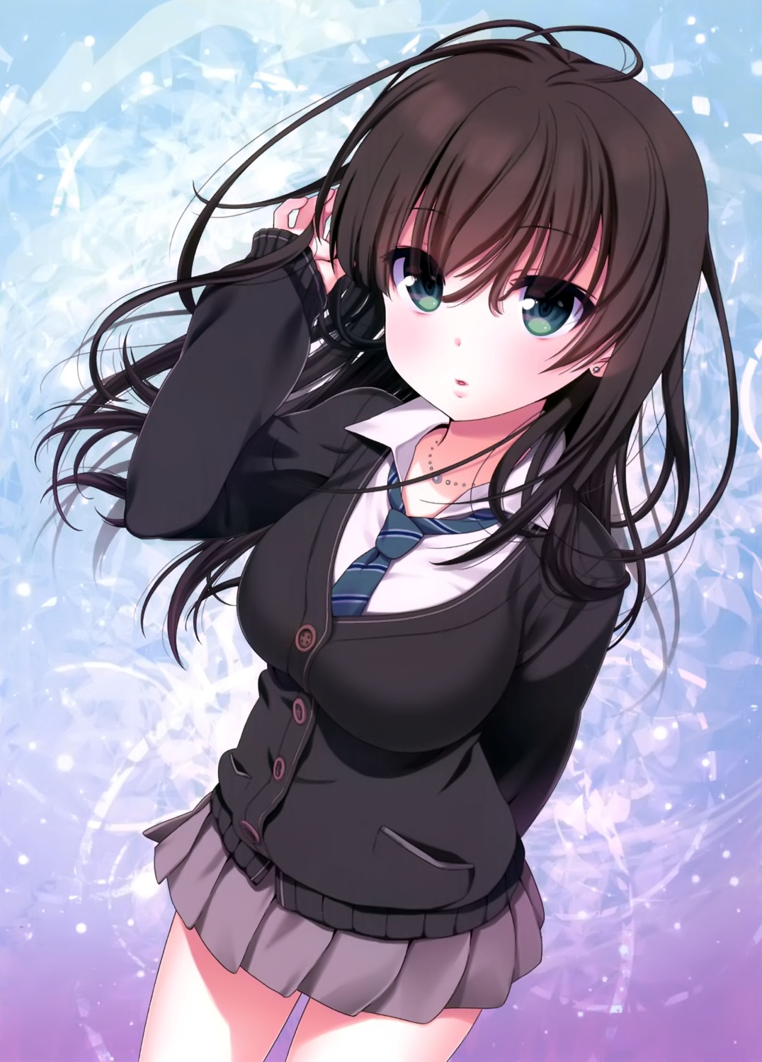 nama_cream_biyori, nanase_meruchi, seifuku, shibuya_rin, the_idolm@ster, the_idolm@ster_cinderella_girls