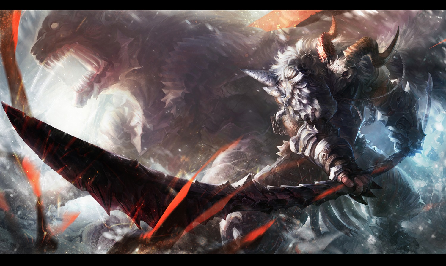 armor, horns, monster, sword, todee, weapon